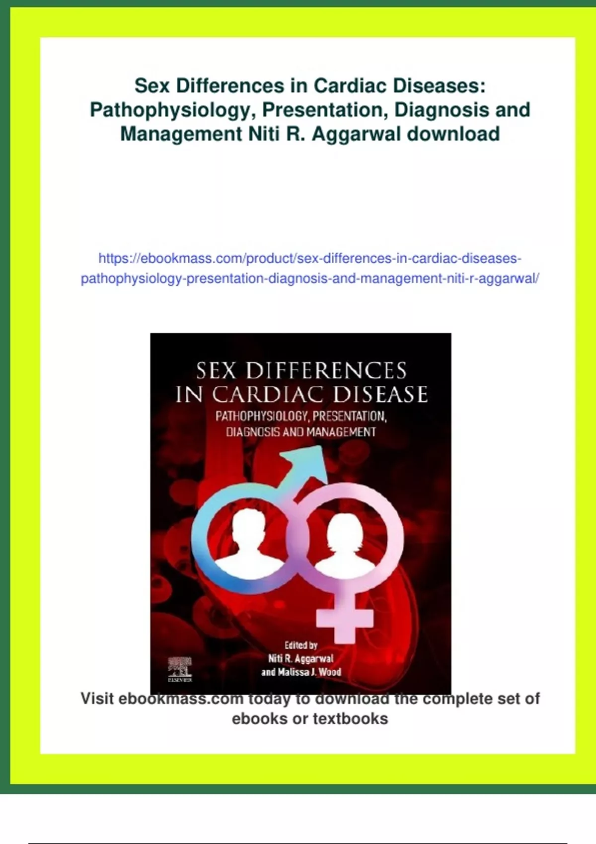 Summary Sex Differences In Cardiac Diseases Pathophysiology