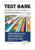 Test Bank for Safe Maternity & Pediatric Nursing Care 2nd Edition by Luanne Linnard-Palmer ISBN 9780803697348 Chapters 1-38|Complete Guide A+