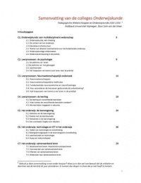 Samenvatting Onderwijskunde PWO RU 2013-2014