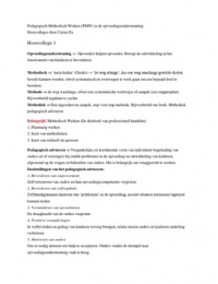 PMW Opvoedingsondersteuning aantekeningen