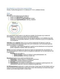 Samenvatting Bouwkunde en Architectuur 