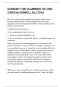 COMMUNITY HESI EXAMINATION TEST 2026 QUESTIONS WITH FULL SOLUTIONS