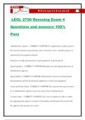 LEGL 2700 Roessing Exam 4 Questions and answers 100&percnt; Pass