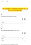 PRE-Assessment- Fundamentals of Information Security PGGO Questions and Answers