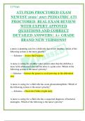 ATI PEDS PROCTORED EXAM  NEWEST 2026&sol; 2027 PEDIATRIC ATI  PROCTORED  REAL EXAM REVIEW  WITH EXPERT APPOVED  QUESTIONS AND CORRECT  DETAILED ANSWERS&vert; A&plus; GRADE   BRAND NEW VERSIONS&excl;&excl; 