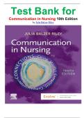 Test Bank for Communication in Nursing 10th Edition by Julia Balzer Riley isbn-9780323871457