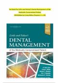 TEST BANK For Little and Falace's Dental Management of the Medically Compromised Patient&comma; 10th Edition by Craig Miller&comma; Verified Chapters 1 - 30&comma; Complete Newest Version