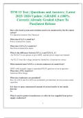 TFM 13 Test &vert; Questions and Answers &vert; Latest  2025&sol; 2026 Update &vert; GRADE A &lpar;100&percnt;  Correct&rpar; &vert;Already Graded A&vert;Sure To  Pass&vert;latest Release 