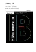 Test Bank for International Business 3rd Edition by Shad Morris&comma; James Oldroyd&vert; All Chapters Covered&vert; Latest 2026