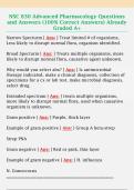 NSC 830 Advanced Pharmacology Questions  and Answers &lpar;100&percnt; Correct Answers&rpar; Already  Graded A&plus;