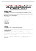 CSCC PSYCH 2340 EXAM 1 QUESTIONS AND 100&percnt; CORRECT ANSWERS&vert; A&plus; LATEST UPDATED 2026