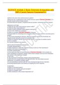 DAANCE module 1 Basic Sciences 45 Questions with 100- Correct Answers Guaranteed A&plus;&period;