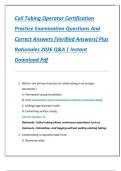 Coil Tubing Operator Certification  Practice Examination Questions And  Correct Answers &lpar;Verified Answers&rpar; Plus  Rationales 2026 Q&A &vert; Instant  Download Pdf