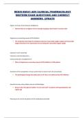 NU641 Advanced Clinical Pharmacology &ndash; Regis University &ndash; Midterm Exam Questions and Correct Answers &lpar;2024 Updated Exam Material&rpar;