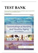 Test Bank &ndash; Ebersole and Hess' Gerontological Nursing and Healthy Aging in Canada &lpar;3rd Edition by V&eacute;ronique Boscart&rpar; &vert; Verified Questions & Correct Answers &vert; Complete Chapters