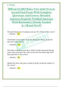 Official IAABO Rules Test 2026 Newest  Actual Final Exam With Complete  Questions And Correct Detailed  Answers &lpar;Expertly Verified Answers&rpar;  With Rationales &vert;Already Graded  A&plus;&vert;Brand New&excl;&excl;&excl; 