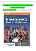 TEST BANK - Nancy Caroline&rsquo;s Emergency Care in the Streets&comma; 8th Edition by Nancy Caroline Chapters 1 - 53 &vert; All Chapters EXAM QUESTIONS AND ANSWERS  