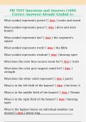 PIE TEST Questions and Answers &lpar;100&percnt;  Correct Answers&rpar; Already Graded A&plus; 