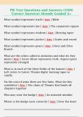 PIE Test Questions and Answers &lpar;100&percnt;  Correct Answers&rpar; Already Graded A&plus; 
