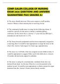 COMP GALEN COLLEGE OF NURSING EXAM 2026 QUESTIONS AND ANSWERS GUARANTEED PASS GRADED A&plus;