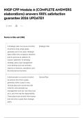 NIGP CPP Module A &lpar;COMPLETE ANSWERS elaborations&rpar; answers 100&percnt; satisfaction guarantee 2026 UPDATE&excl;&excl;