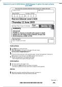 Edexcel A Level In GCE History &lpar;9HI0&sol;33&rpar;paper 3 option 33&plus;mark scheme june 2025