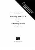  Solutions Manual for  Electricity for HVACR 1st Edition by Joseph Moravek