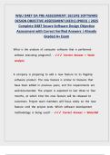 WGU D487 Secure Software Design Objective Assessment &lpar;KEO1&sol;PKEO&rpar; &mdash; Practice Guide &lpar;2025 Edition&rpar;