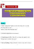 NUR 242 Medical-Surgical Nursing Concepts&colon; Comprehensive Final Exam Review &lpar;Exams 1&ndash;5&rpar;