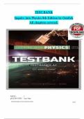 TEST BANK For Inquiry into Physics 8th Edition by Ostdiek&period;&vert;All chapters 1-12 included&comma; Graded A&plus;&period;