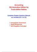 Solution manual for Accounting&comma; 9th Australian Edition by Tracie Miller-Nobles