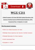 WGU C211 Global Economics OA Exam &mdash; Updated Practice Guide &lpar;2025-2026&rpar;