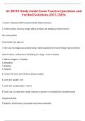 AC-HPAT Study Guide&comma; HPAT Ireland&comma; 2025&sol;2026 &ndash; exam practice questions with verified solutions