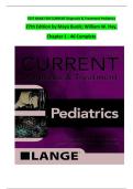 CDT Pediatrics &lpar;27th Ed&period;&rpar; &ndash; Complete Test Bank &vert; Verified Answers
