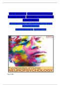 TEST BANK for Fundamentals of Human Neuropsychology 8th Edition by Bryan Kolb & Ian Whishaw