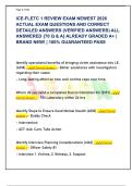 ICE-FLETC 1 REVIEW EXAM NEWEST 2026  ACTUAL EXAM QUESTIONS AND CORRECT  DETAILED ANSWERS &lpar;VERIFIED ANSWERS&rpar; ALL  ANSWERED &lbrace;70 Q & A&rcub; ALREADY GRADED A&plus; &vert;  BRAND NEW&excl; &vert; 100&percnt; GUARANTEED PASS