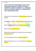 PIPE FITTER TEST EXAM NEWEST 2026 ACTUAL  EXAM QUESTIONS AND CORRECT DETAILED  ANSWERS &lpar;VERIFIED ANSWERS&rpar; ALL ANSWERED  &lbrace;40 Q & A&rcub; ALREADY GRADED A&plus; &vert; BRAND NEW&excl; &vert;  100&percnt; GUARANTEED PASS