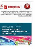 Test Bank for Davis Advantage for Townsend's Essentials of Psychiatric Mental Health Nursing&colon; Concepts of Care in Evidence-Based Practice&comma; 9th Edition by Morgan Townsend &vert; Newest Update including Rationales&period;