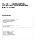NETA III   EXAM 2026 COMPLETE EXAM QUESTIONS AND ACCURATE ANSWERS &vert;ALREADY PASSED&excl;&excl;