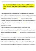 Geri Final Exam HESI Exam Questions and Answers &vert; Latest Update 2026&sol;2027 &vert; Graded A&plus; &vert; Guaranteed Pass&excl;&excl;