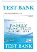 TEST BANK FOR Family Practice Guidelines&comma; Fifth Edition &ndash; Complete Family Practice Primary Care Resource Book 5th Edition by Jill C&period; Cash&comma; Cheryl A&period; Glass & Jenny Mullen