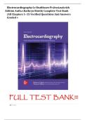 Electrocardiography for Healthcare Professionals 6th   Edition Author&colon;Kathryn Booth&vert; Complete Test Bank &vert;All Chapters 1&ndash;15 Verified Questions And Answers Graded &plus;