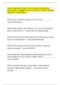 SACA CERTIFICATION C-101 EXAM QUESTIONS WITH 100&percnt; CORRECT SOLUTIONS &vert; LATEST UPDATE 2026&sol;2027 &vert; GRADED A&plus;&period;