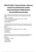 NURS 6512 Week 7 i-Human Case Study &ndash; Fatigue and Cough &lpar;28-Year-Old Male&rpar; 2026 &vert; Complete Assessment & Diagnosis &vert; Walden University Advanced Health Assessment Guide