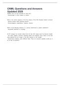 CNML Questions and Answers Updated 2026