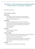 NR 326 Mental Health Nursing Exam 1 &ndash; Study Guide on Understanding Mental Health and Illness Concepts &lpar;Chamberlain&rpar; 2026&sol;2027