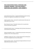 WGU D658 INSTRUCTIONAL STRATEGIES AND LEARNING THEORIES &vert; 2025&sol;2026 UPDATE &vert;  QUESTIONS AND ANSWERS &vert; 100&percnt; CORRECT&excl;&excl;