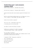 leadership quiz 1 and answers updated 2026