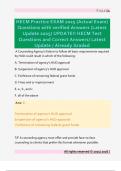 HECM Practice EXAM 2025 &lpar;Actual Exam&rpar;  Questions with verified Answers &lpar;Latest  Update 2025&rpar; UPDATE&excl;&excl; HECM Test  Questions and Correct Answers&sol; Latest  Update &sol; Already Graded 