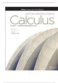TEST BANK FOR Calculus&colon; Early Transcendentals 12th Edition by Howard Anton&comma; Irl C&period; Bivens&comma; Stephen Davis ISBN&colon;978-1119778189 COMPLETE GUIDE ALL CHAPTERS COVERED 100&percnt; VERIFIED A&plus; GRADE ASSURED&excl;&excl;&excl;&excl;&excl;NEW LATEST UPDATE&excl;&excl;&excl;&excl;&excl;